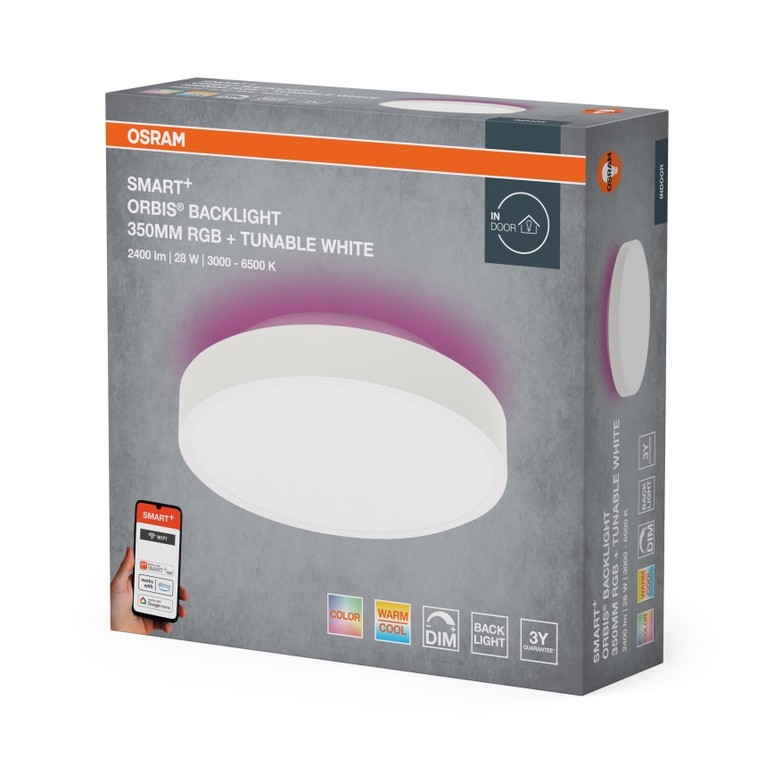 Osram - LED RGBW dimeriuojamas lubinis šviestuvas SMART+ ORBIS LED/28W/230V skersm. 35 cm 2700-6500K Wi-Fi