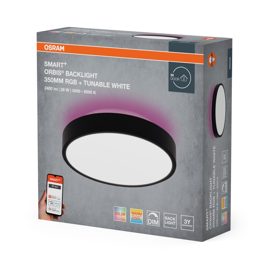 Osram - LED RGBW dimeriuojamas lubinis šviestuvas SMART+ ORBIS LED/28W/230V Ø 35 cm 2700-6500K Wi-Fi