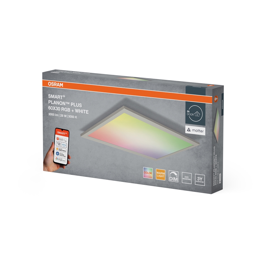 Osram -LED RGBW Reguliuojamas lubinis šviestuvas SMART+ PLANON LED/28W/230V 60x30 cm Wi-Fi