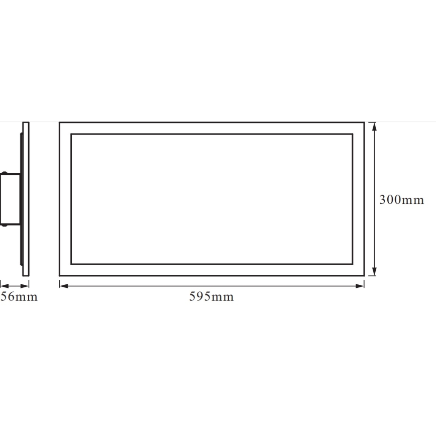 Osram -LED RGBW Reguliuojamas lubinis šviestuvas SMART+ PLANON LED/28W/230V 60x30 cm Wi-Fi