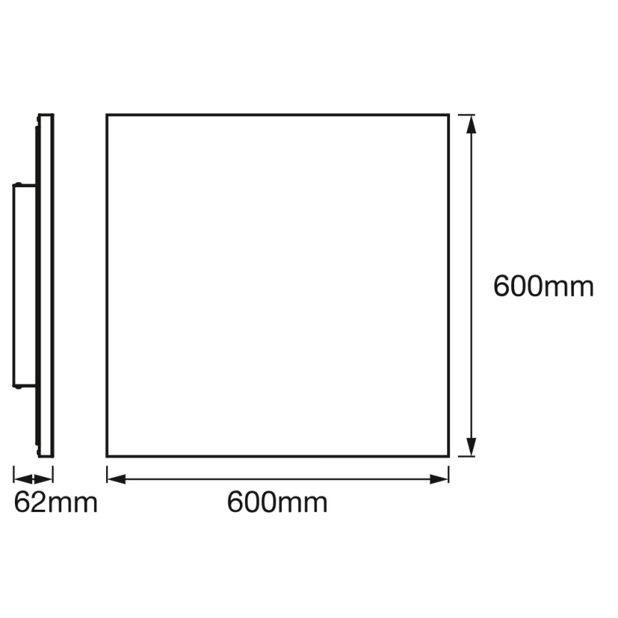 Osram - LED RGBW dimeriuojamas lubinis šviestuvas SMART+ PLANON LED/40W/230V 60x60 cm 3000-6500K Wi-Fi
