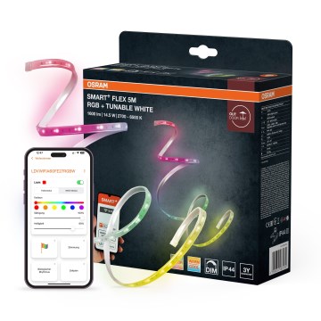 Osram - LED RGBW reguliuojama lauko juosta SMART+ FLEX 5m LED/14,5W/230V 2700-6500K IP44 Wi-Fi