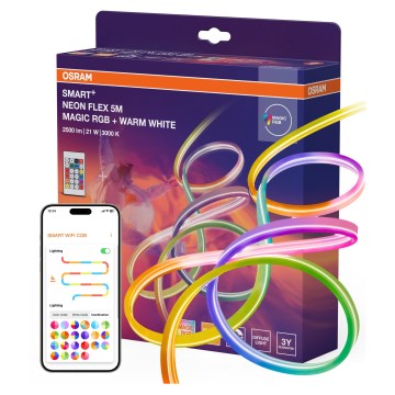 Osram - LED RGBW reguliuojama lauko juosta SMART+ MAGIC 5 m LED/21W/230V IP44 Wi‑Fi + nuotolinio valdymo pultas