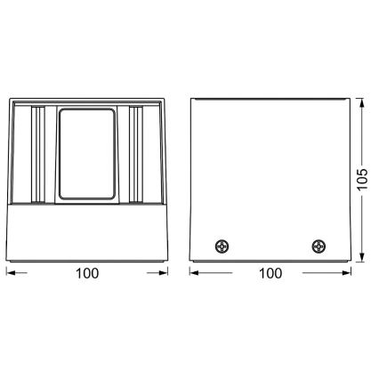 Osram - LED RGBW reguliuojamas lauko sieninis šviestuvas SMART+ BEAM LED/8W/230V 3000-6500K IP44 Wi-Fi