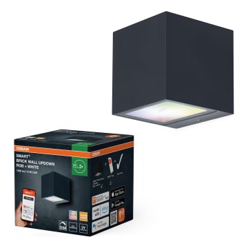 Osram - LED RGBW reguliuojamas lauko sieninis šviestuvas SMART+ BRICK LED/14W/230V IP44 Wi-Fi