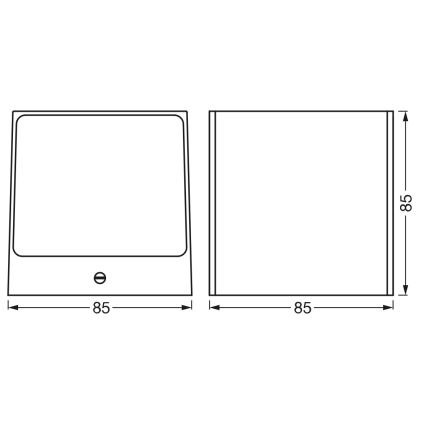 Osram - LED RGBW reguliuojamas lauko sieninis šviestuvas SMART+ BRICK LED/14W/230V IP44 Wi-Fi