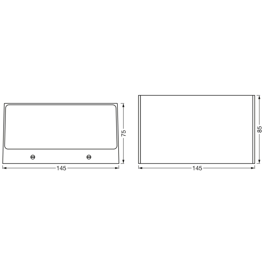 Osram - LED RGBW Dimeriuojamas lauko sieninis šviestuvas SMART+ BRICK LED/14W/230V IP44 Wi-Fi