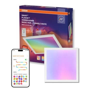 Osram - LED RGBW Reguliuojamas lubinis šviestuvas SMART+ MAGIC LED/24W/230V 2700-6500K 45x45 cm Wi-Fi + nuotolinis valdymas