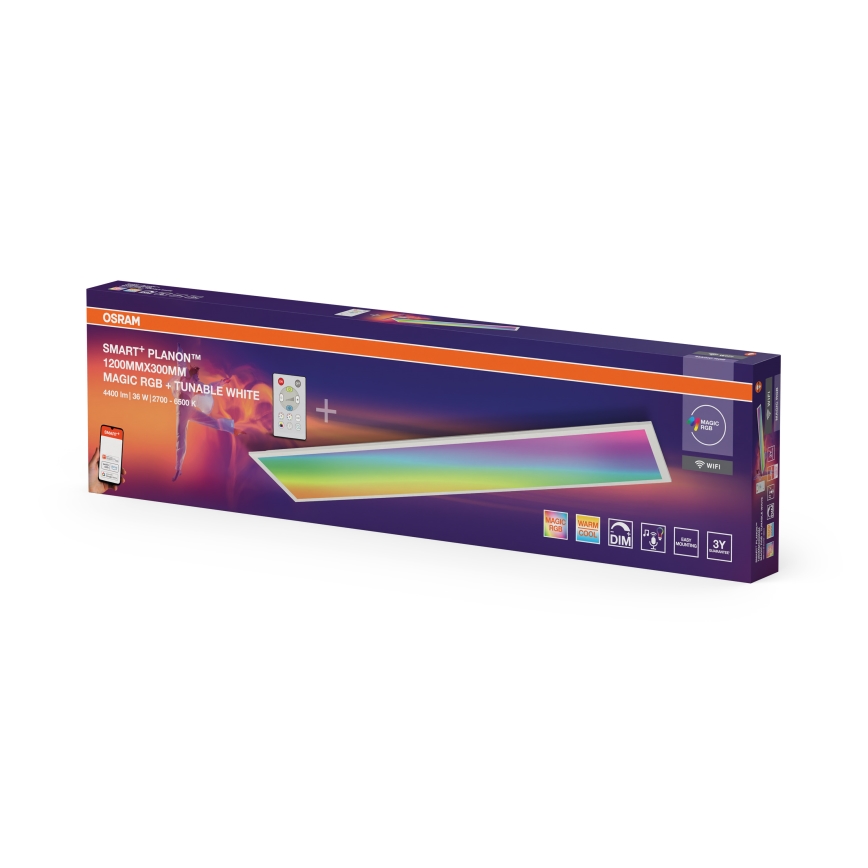 Osram - LED RGBW Dimeriuojamas lubų šviestuvas SMART+ MAGIC LED/36W/230V 2700-6500K Wi‑Fi + nuotolinis valdymas