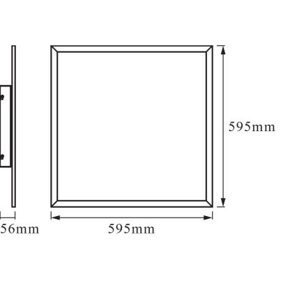 Osram - LED RGBW reguliuojamas lubų šviestuvas SMART+ PLANON LED/36W/230V 60x60 cm Wi-Fi