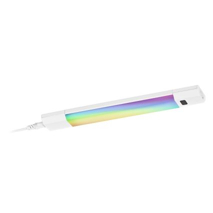 Osram - LED RGBW dimeriuojamas po spintelėmis montuojamas šviestuvas su judesio jutikliu LINEAR EDGE LED/4W/230V 30 cm baltas + nuotolinio valdymo pultas