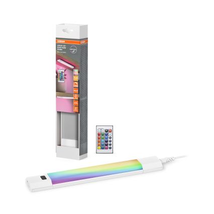 Osram - LED RGBW dimeriuojamas po spintelėmis montuojamas šviestuvas su judesio jutikliu LINEAR EDGE LED/4W/230V 30 cm baltas + nuotolinio valdymo pultas