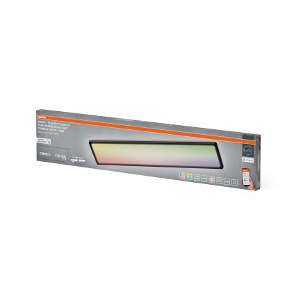 Osram - LED RGBW dimeruojamas lubinis šviestuvas SMART+ PLANON LED/40W/230V 2800-6500K 98x20 cm Wi-Fi IP54 juodas
