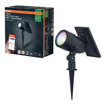 Osram - LED RGBW Reguliuojamo ryškumo saulės lempa SMART+ SOLAR LED/0,6W/3,7V 2000 mAh 3000-6500K IP44