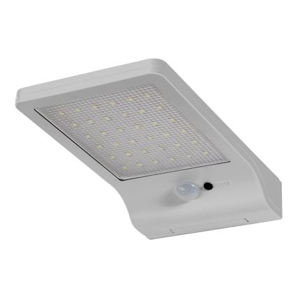 Osram - LED Saulės sieninis šviestuvas su jutikliu DOORLED LED/3W/3,3V 2000 mAh IP44 sidabrinis