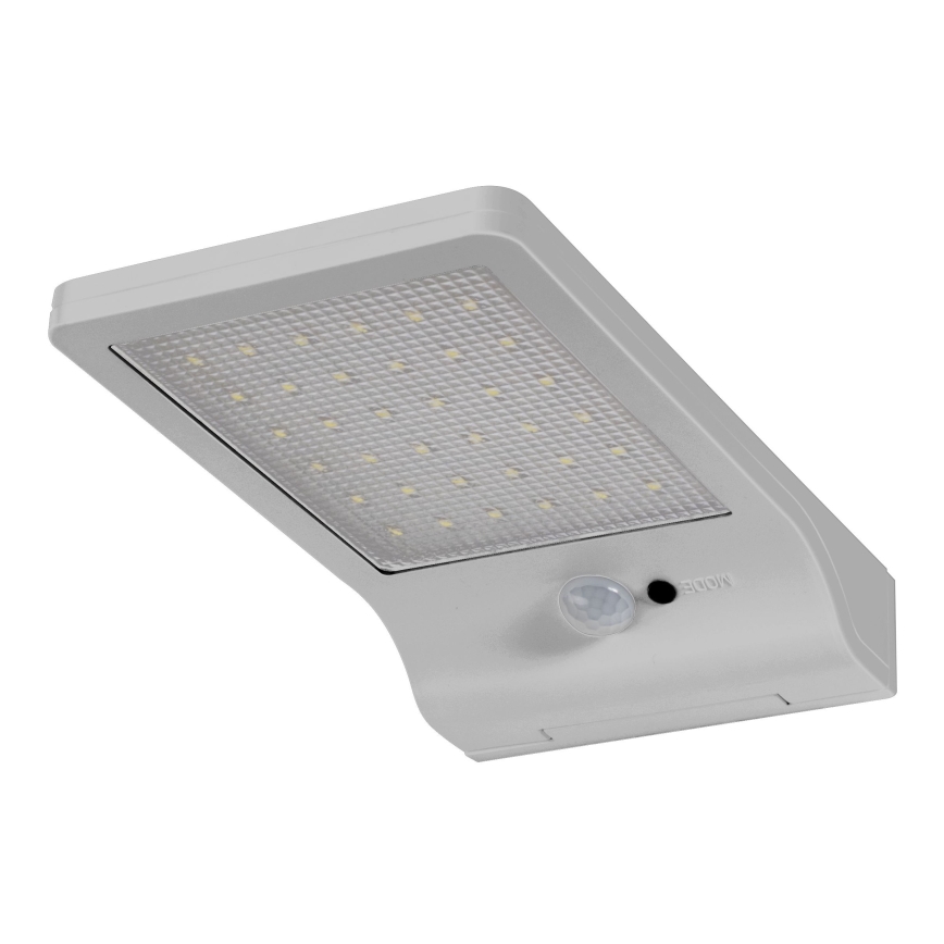 Osram - LED Saulės sieninis šviestuvas su jutikliu DOORLED LED/3W/3,3V 2000 mAh IP44 sidabrinis