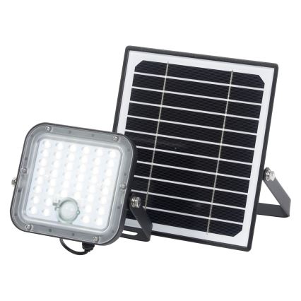 Osram - Dimeriuojamas LED saulės prožektorius su jutikliu ENDURA LED/10W/4,2V 4000K IP65 juodas + nuotolinis valdymas