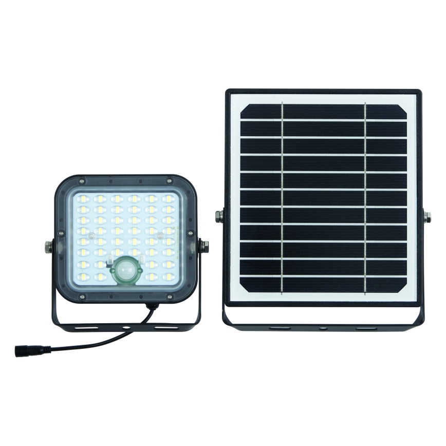 Osram - Dimeriuojamas LED saulės prožektorius su jutikliu ENDURA LED/10W/4,2V 4000K IP65 juodas + nuotolinis valdymas