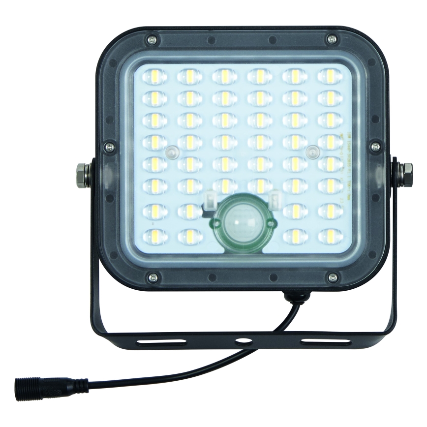 Osram - Dimeriuojamas LED saulės prožektorius su jutikliu ENDURA LED/10W/4,2V 4000K IP65 juodas + nuotolinis valdymas