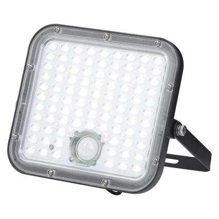 Osram - LED reguliuojamas saulės prožektorius su jutikliu ENDURA LED/30W/6,4V 4000K IP65 juoda + nuotolinio valdymo pultas
