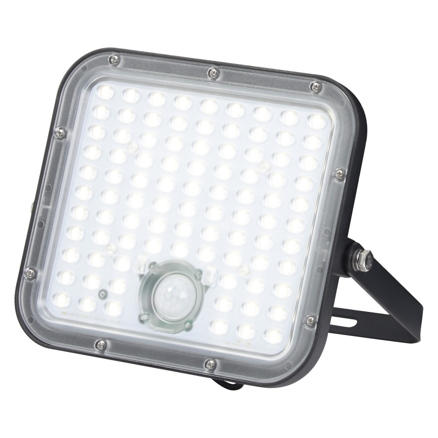 Osram - LED reguliuojamas saulės prožektorius su jutikliu ENDURA LED/30W/6,4V 4000K IP65 juoda + nuotolinio valdymo pultas