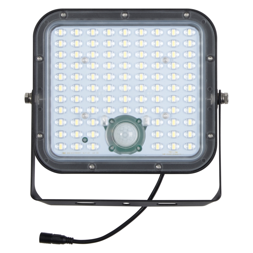 Osram - LED reguliuojamas saulės prožektorius su jutikliu ENDURA LED/30W/6,4V 4000K IP65 juoda + nuotolinio valdymo pultas