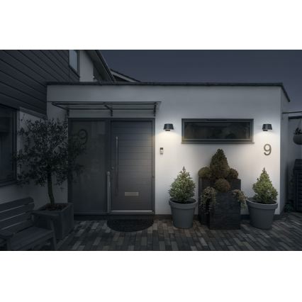 Osram - LED saulės sieninis šviestuvas su jutikliu ENDURA STYLE LED/10,1W/4,2V 2000 mAh IP54 antracitas