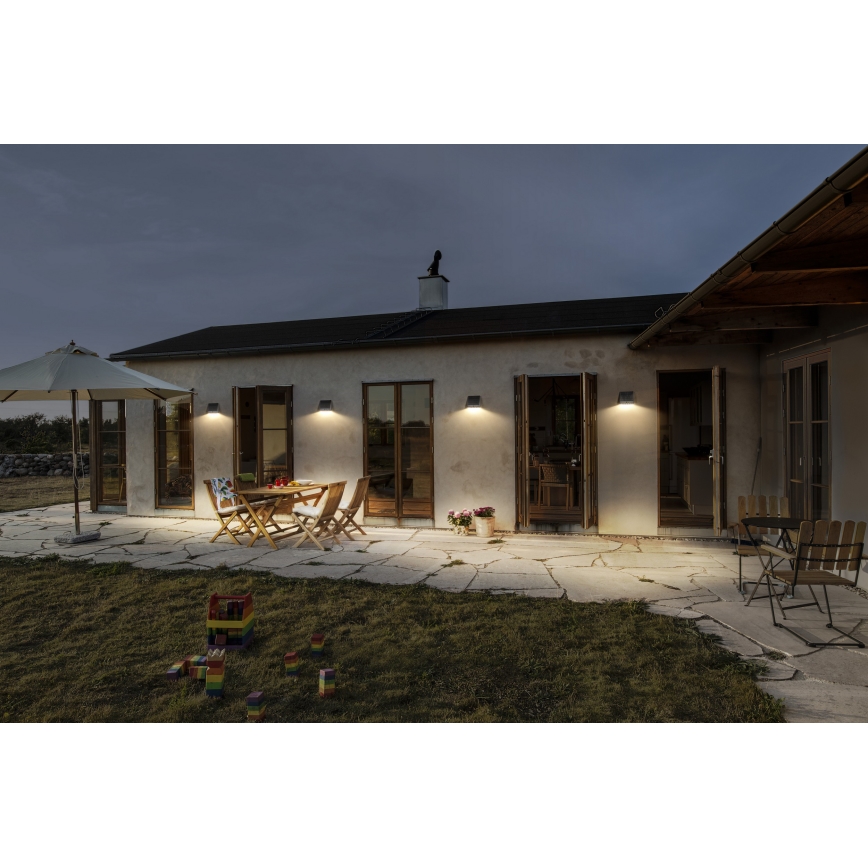 Osram - LED saulės sieninis šviestuvas su jutikliu ENDURA STYLE LED/10,2W/4,2V 2000 mAh IP54 antracitas