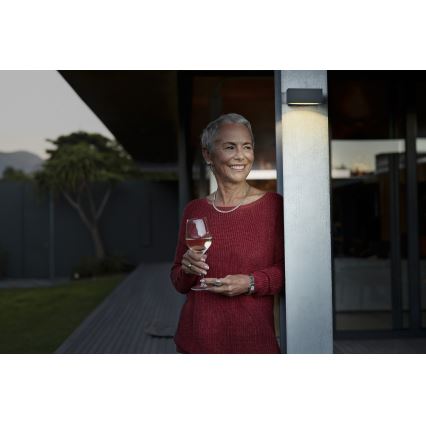 Osram - LED pritemdomas saulės sieninis šviestuvas su jutikliu ENDURA STYLE LED/10,7W/4,2V 2000 mAh IP65 antracitas