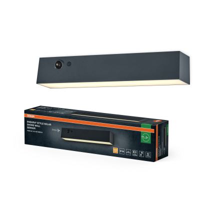 Osram - LED saulės sieninis šviestuvas su jutikliu ENDURA STYLE LED/12,4W/4,2V 2000 mAh IP54 antracitas