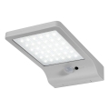 Osram - LED Saulės sieninis šviestuvas su jutikliu DOORLED LED/3W/3,3V 2000 mAh IP44 sidabrinis