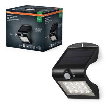 Osram - LED Sieninis saulės šviestuvas su judesio ir prieblandos jutikliu DRUGELIS LED/1,5W/3,7V 1200 mAh IP65
