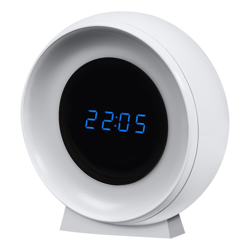 Osram - LED skaitmeninis laikrodis su foniniu apšvietimu NIGHTLUX LED/0,3W/5V 1000mAh 3000/4000/6500K baltas