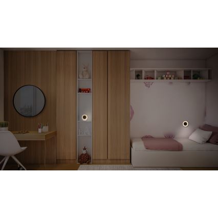 Osram - LED skaitmeninis laikrodis su foniniu apšvietimu NIGHTLUX LED/0,3W/5V 1000mAh 3000/4000/6500K baltas