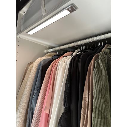 Osram - LED po spintelės šviestuvas su judesio ir sutemų jutikliu LINEAR LED/4W/3,7V 1500 mAh 3000/4000/6500K 60 cm pilka