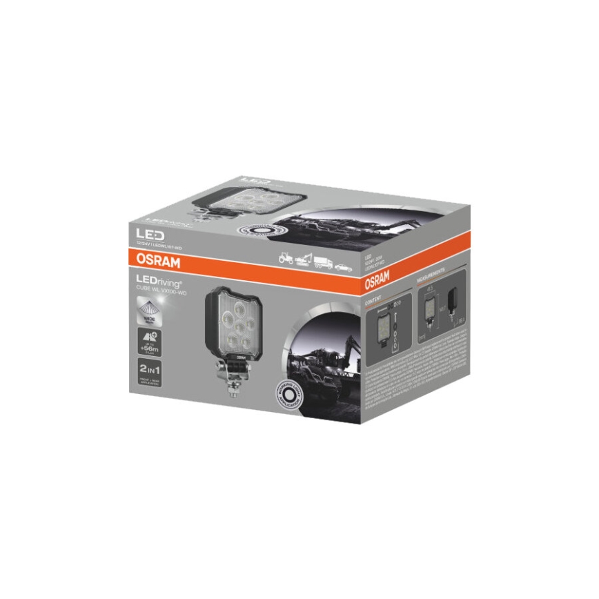 Osram - automobilinis taškinis LED žibintas LEDRIVING WL VX100-WD LED/20W/12/24V IP69 6000K