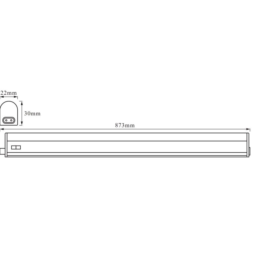 Osram - LED virtuvės šviestuvas, kabinamas po spintele BATTEN LED/10W/230V