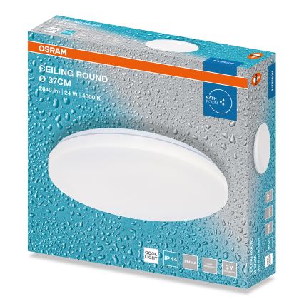 Osram - LED vonios kambario lubinis šviestuvas CEILING ROUND LED/24W/230V 4000K Ø 37 cm IP44 baltas