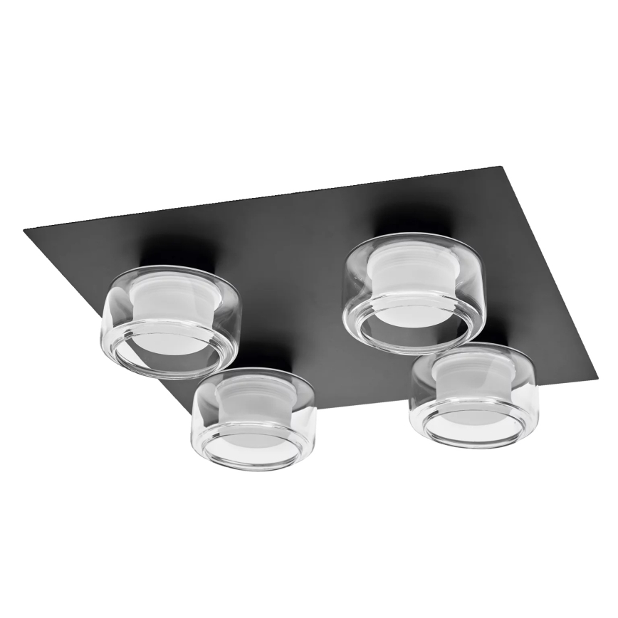 Osram - LED lubinis vonios šviestuvas ORBIS FLAME 4xLED/5,5W/230V 3000/4000K IP44 juoda