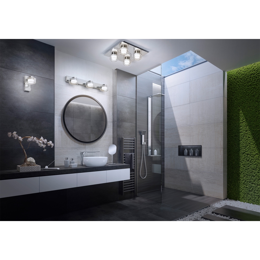 Osram - LED vonios sieninis šviestuvas ORBIS FLAME 3xLED/5,5W/230V 3000/4000K IP44 blizgus chromas