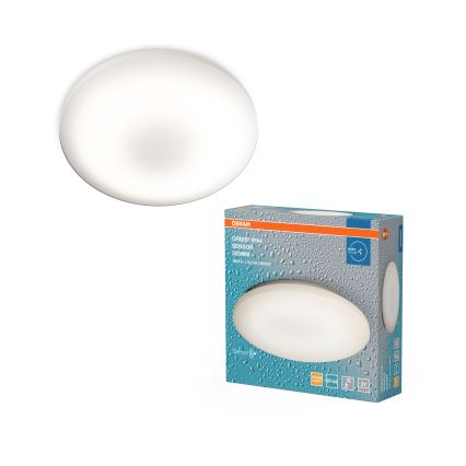 Osram - LED lubų šviestuvas voniai su judesio ir sutemų jutikliu ORBIS LED/15,5W/230V Ø 30 cm IP44 balta
