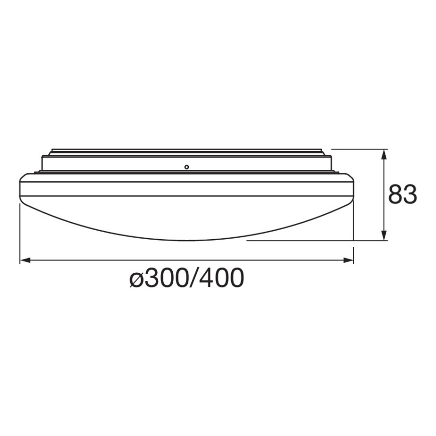 Osram - LED lubų šviestuvas voniai su judesio ir sutemų jutikliu ORBIS LED/15,5W/230V Ø 30 cm IP44 balta