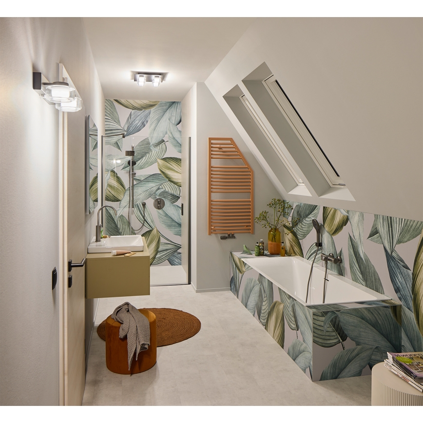 Osram - LED vonios sieninis šviestuvas ORBIS FLAME 2xLED/5,5W/230V 3000/4000K IP44 juodas