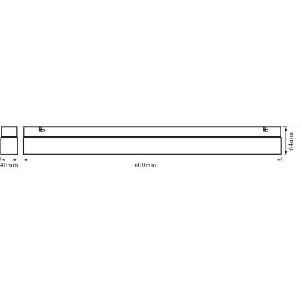 Osram - LED vonios veidrodžio apšvietimas SQUARE LED/14W/230V IP44 3000/4000K CRI 90