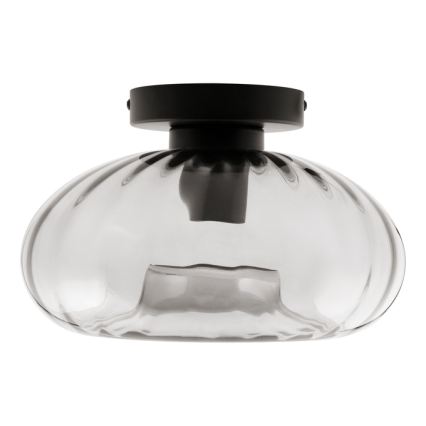 Osram - Lubinis šviestuvas DECOR SMOKE 1xE27/12W/230V skersmuo 28 cm juodas/dūmų pilkas