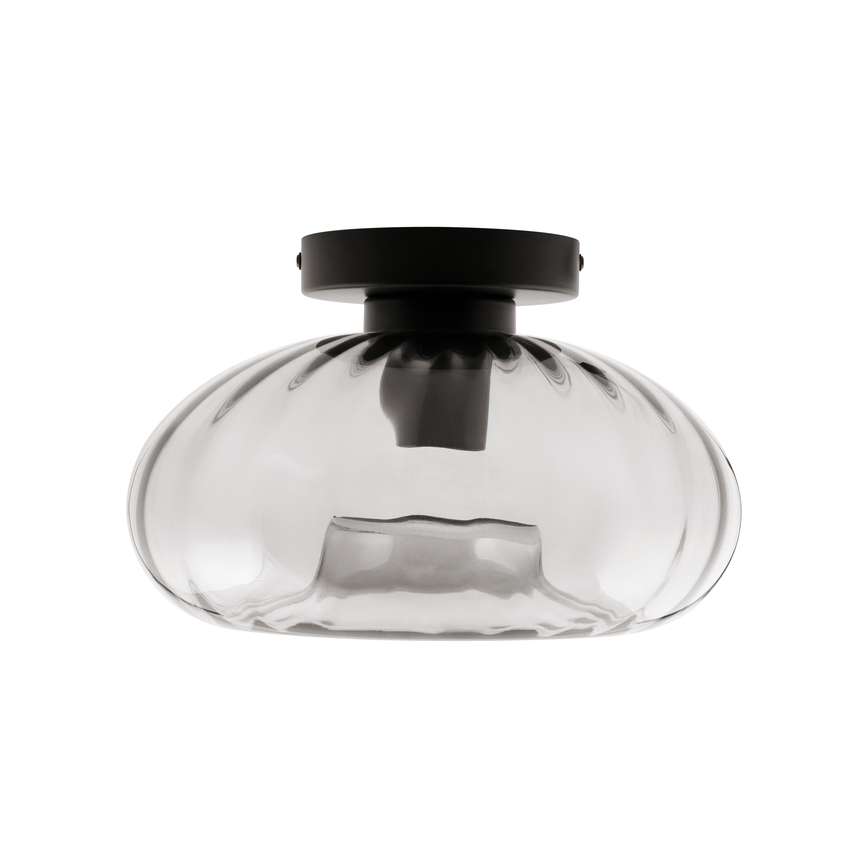 Osram - Lubinis šviestuvas DECOR SMOKE 1xE27/12W/230V skersmuo 28 cm juodas/dūmų pilkas