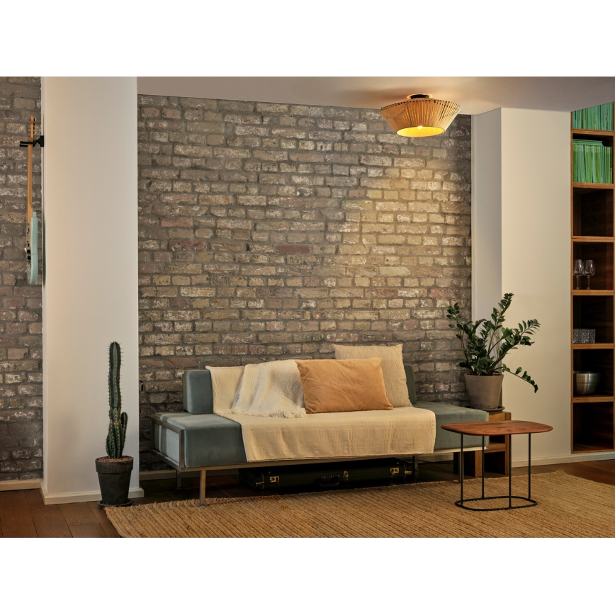 Osram - Lubinis šviestuvas DECOR STRIPES 1xE27/10W/230V, skersmuo 40,5 cm, smėlio spalvos