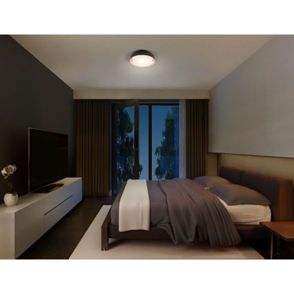 Osram - Lubinis šviestuvas ORBIS MADRID 2xE27/10W/230V Ø 29 cm juodas