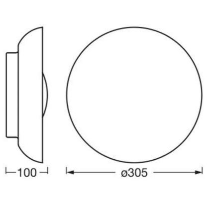Osram - Lubinis šviestuvas ORBIS MILAN 2xE27/10W/230V, skersmuo 30,5 cm, rudos spalvos