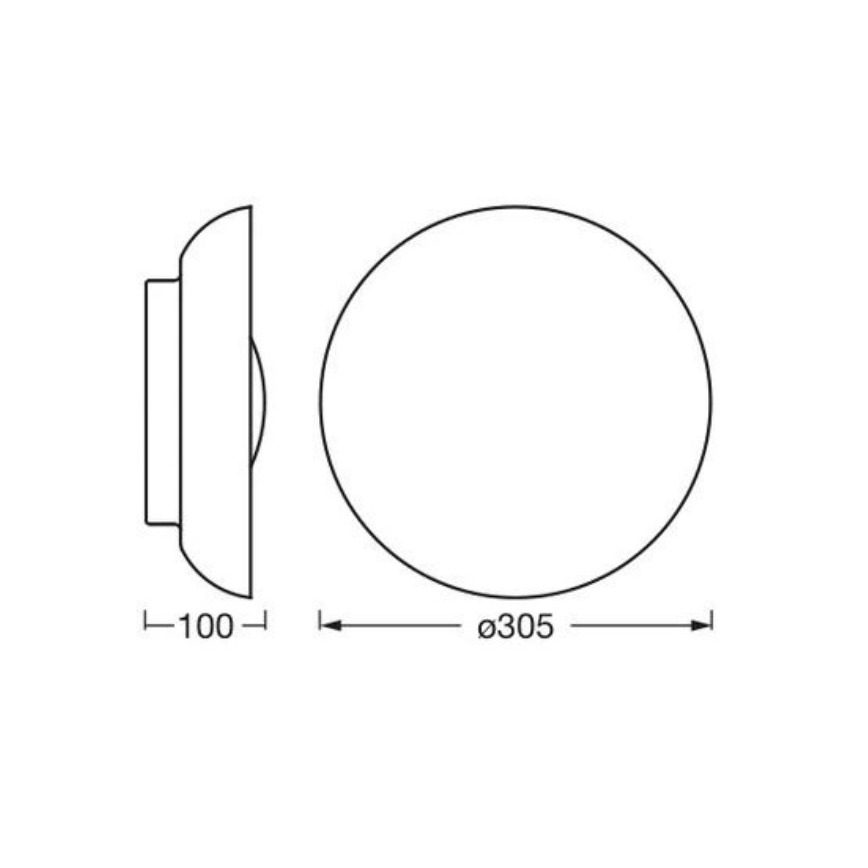 Osram - Lubinis šviestuvas ORBIS MILAN 2xE27/10W/230V, skersmuo 30,5 cm, rudos spalvos